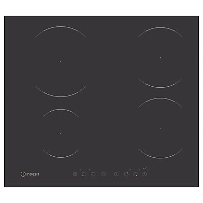 Indesit VIA6400C Induction Hob, Black